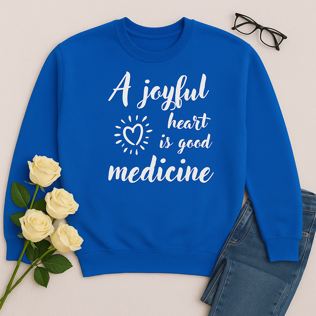 Scripture-Inspired "Joyful Heart" Sweatshirt