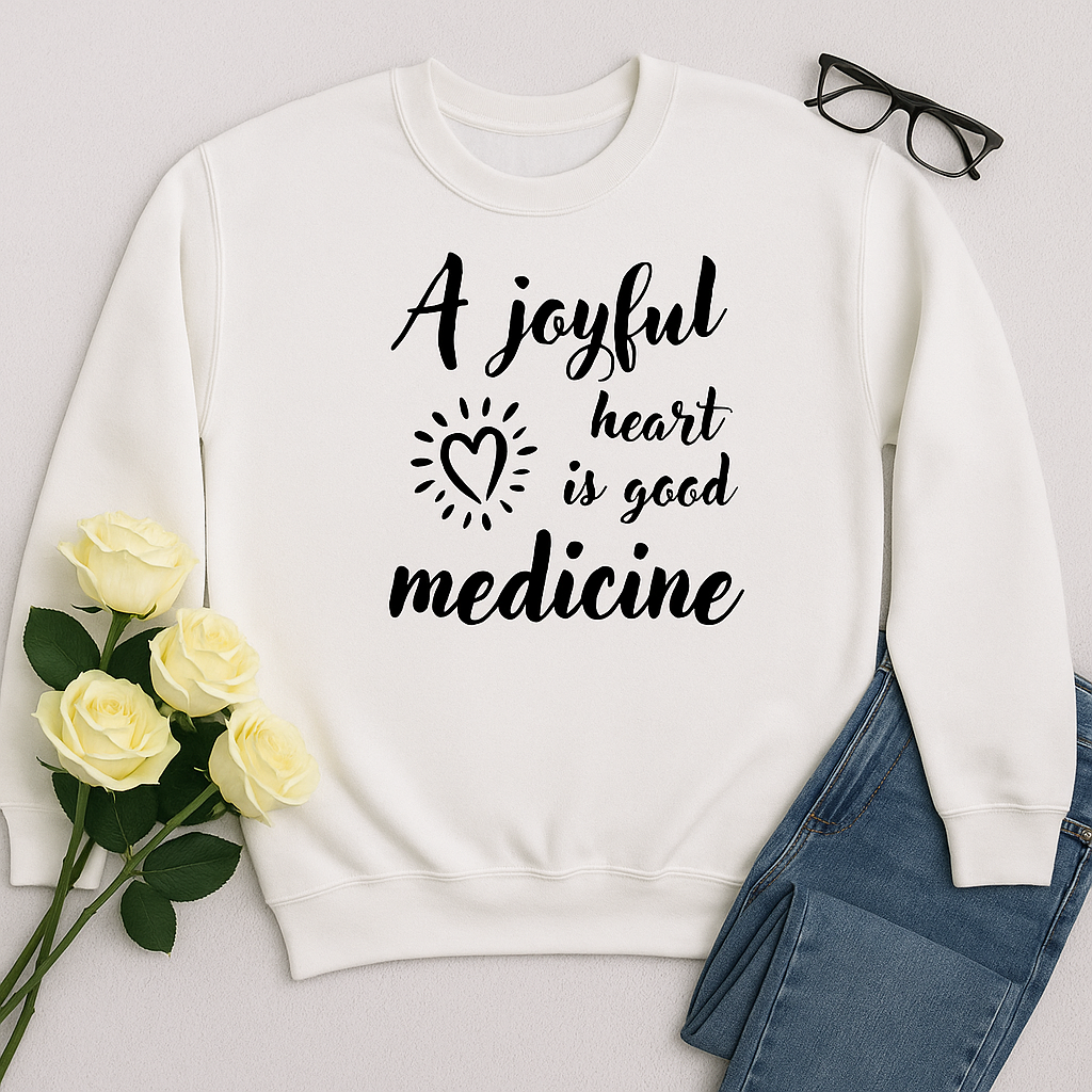 Scripture-Inspired "Joyful Heart" Sweatshirt