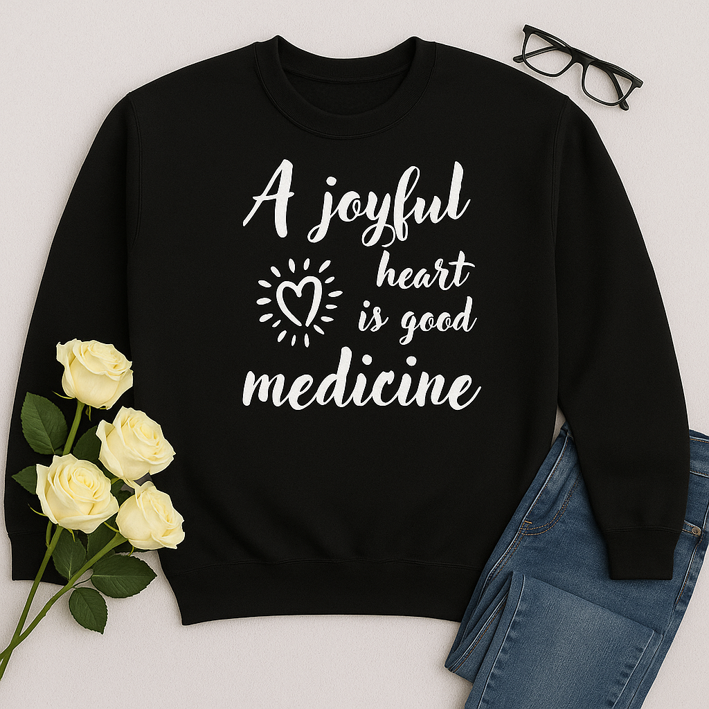 Scripture-Inspired "Joyful Heart" Sweatshirt