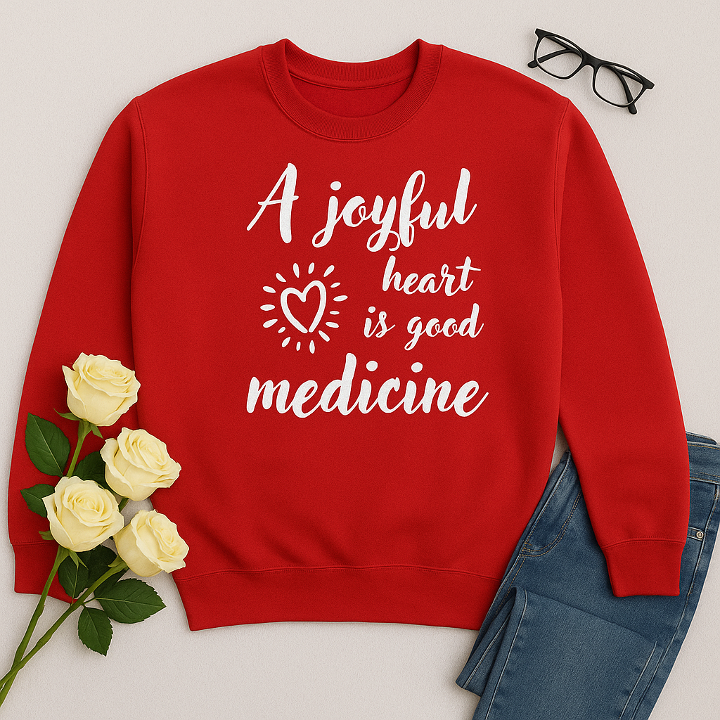 Scripture-Inspired "Joyful Heart" Sweatshirt