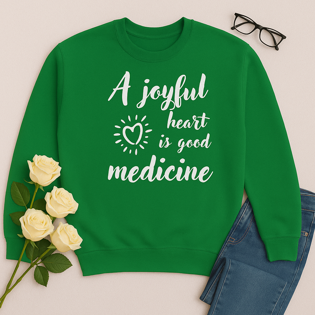 Scripture-Inspired "Joyful Heart" Sweatshirt