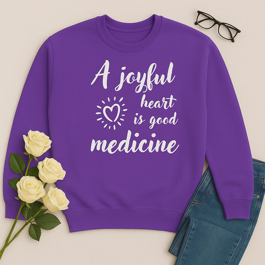 Scripture-Inspired "Joyful Heart" Sweatshirt