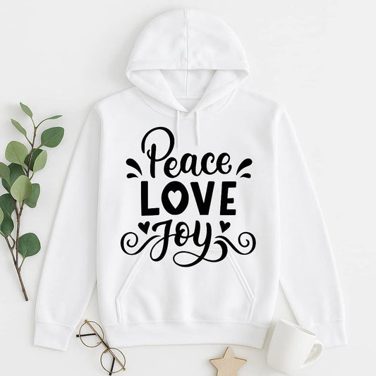 Peace Love Joy Hoodie – Christian Inspirational Hoodie