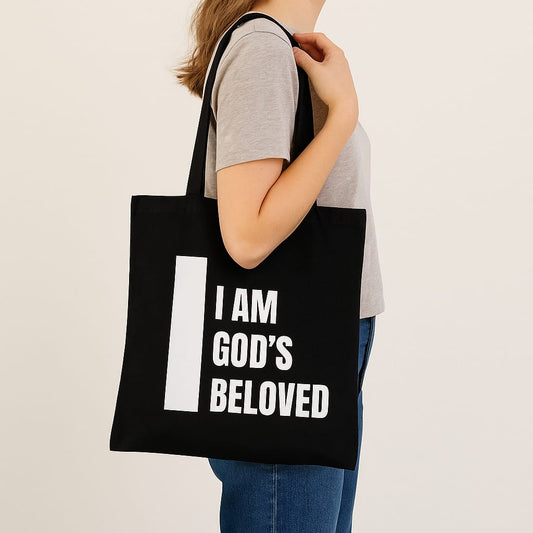 I Am God’s Beloved – Christian Faith Tote Bag
