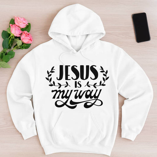“Jesus Is My Way” Christian Hoodie – A Bold Declaration of Faith and Direction in Christ